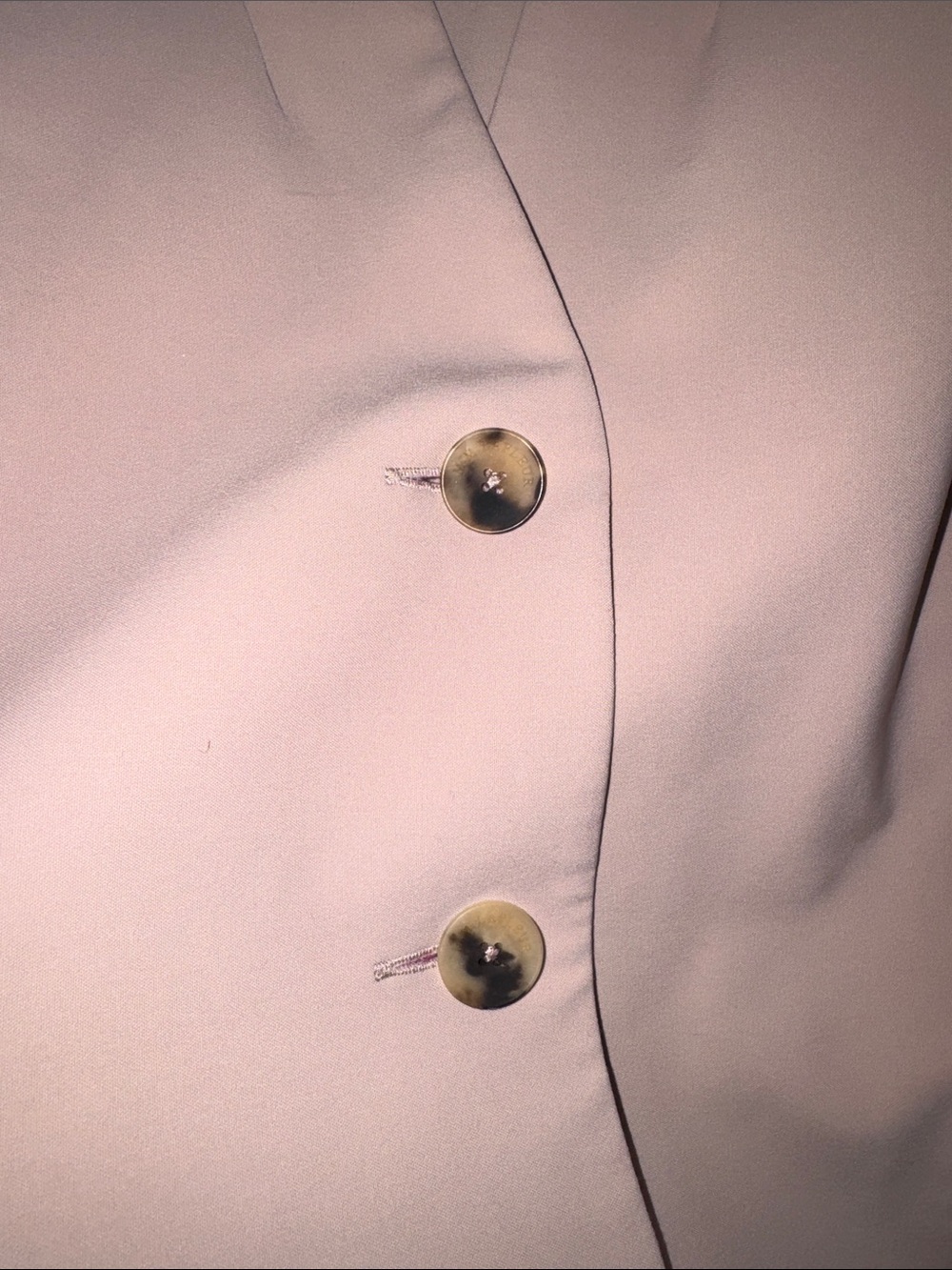 MM Lafleur Blush Pink Khaki Cassandra Midi Dress Vest Sleeveless Button Up Front - Picture 6 of 7